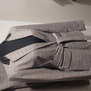 2pc pant suit mini houndstooth pattern New York and company sz 4